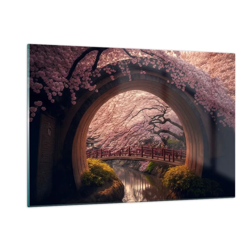 Glass picture - Japanese Spring - 120x80 cm