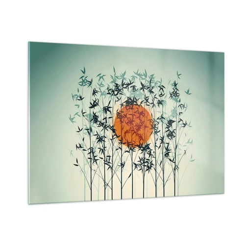 Glass picture - Japanese Sun - 100x70 cm