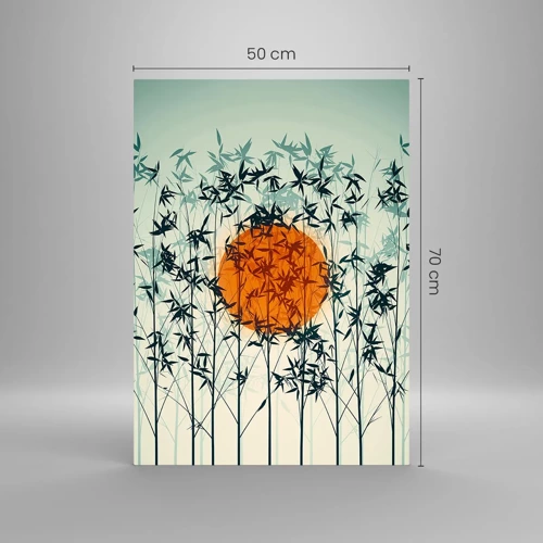 Glass picture - Japanese Sun - 50x70 cm