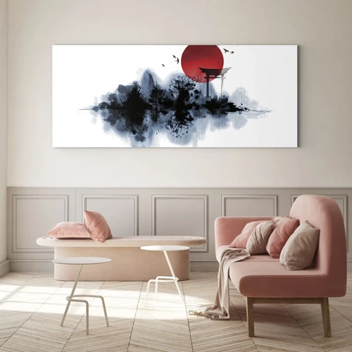 Glass picture - Japanese View - 160x50 cm