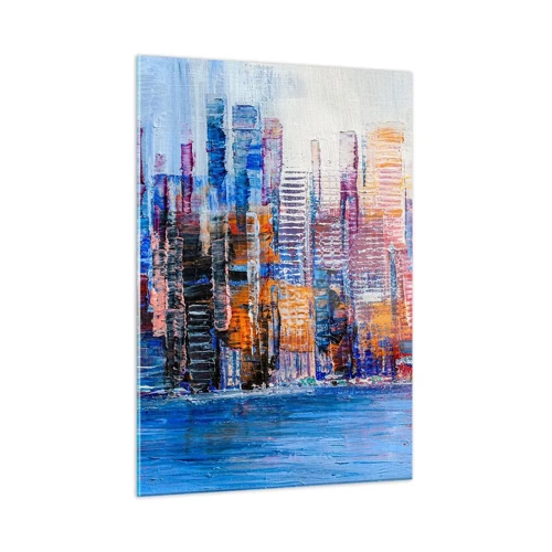 Glass picture - Joyful Metropolis - 50x70 cm