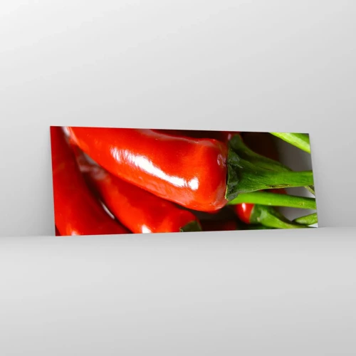 Glass picture - Juicy, Shiny, Smooth - 140x50 cm