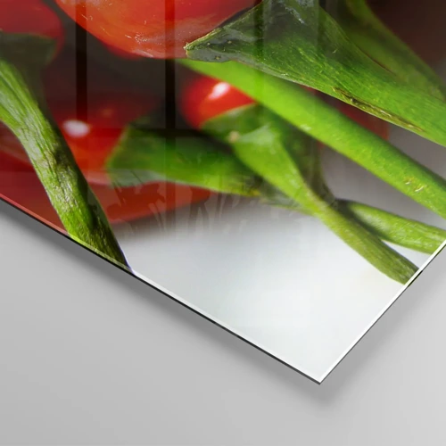 Glass picture - Juicy, Shiny, Smooth - 140x50 cm