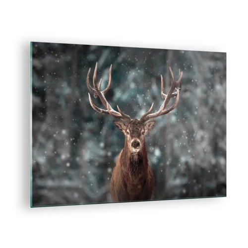 Glass picture - King of Forest Crowned - 70x50 cm