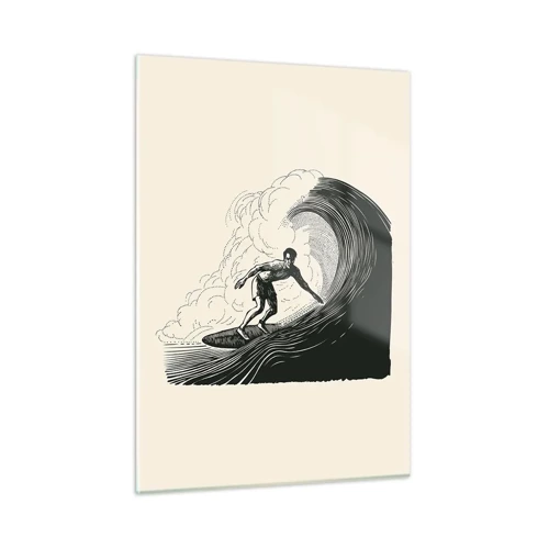 Glass picture - King of the Wave - 50x70 cm