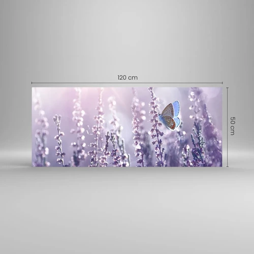 Glass picture - Kiss of a Butterfly - 120x50 cm