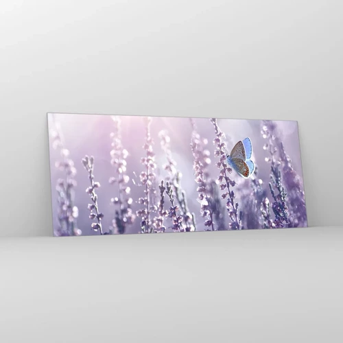 Glass picture - Kiss of a Butterfly - 120x50 cm