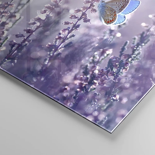 Glass picture - Kiss of a Butterfly - 120x50 cm