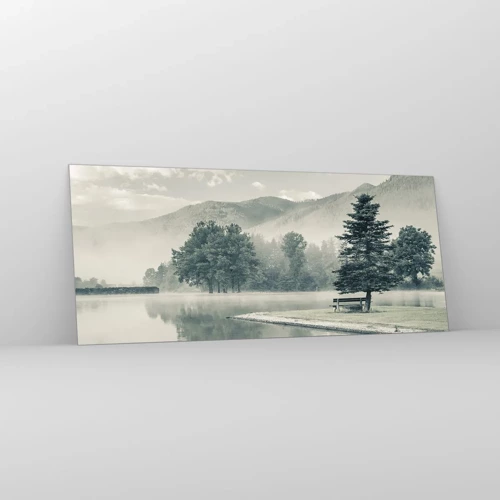 Glass picture - Lake Is Still Asleep - 120x50 cm