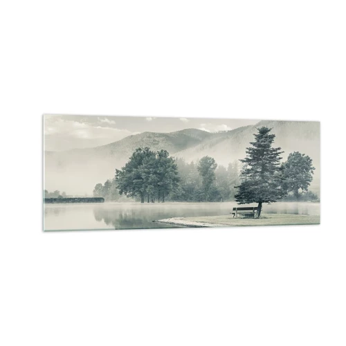 Glass picture - Lake Is Still Asleep - 140x50 cm