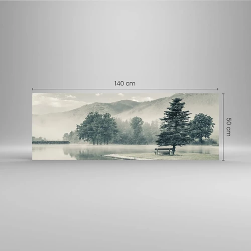 Glass picture - Lake Is Still Asleep - 140x50 cm