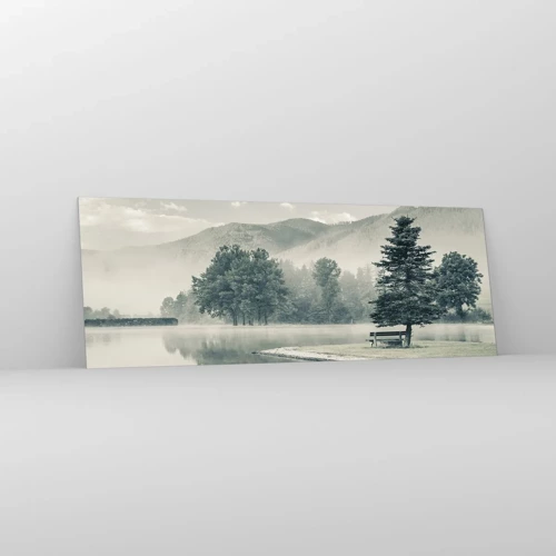 Glass picture - Lake Is Still Asleep - 140x50 cm