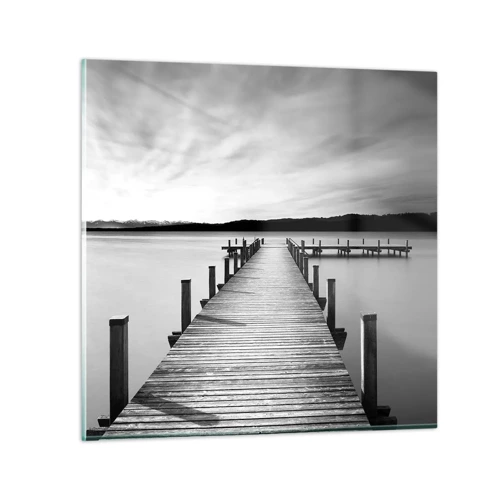 Glass picture - Lake of Peace - 30x30 cm