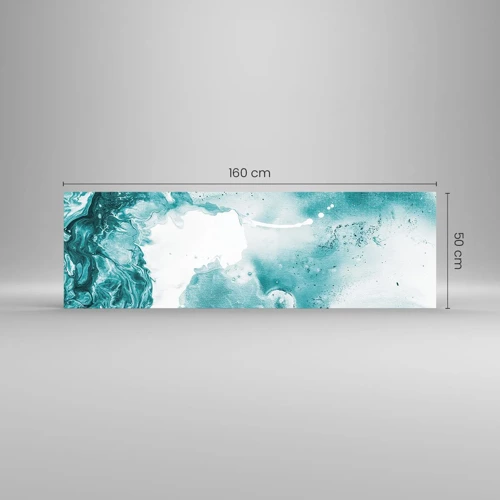 Glass picture - Lakes of Blue - 160x50 cm