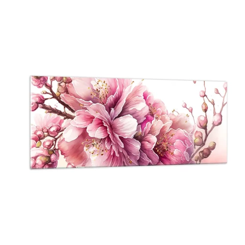 Glass picture - Land of Cherry Blossoms - 100x40 cm