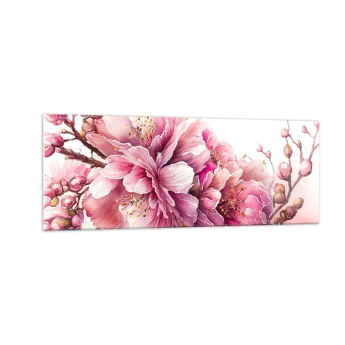 Glass picture - Land of Cherry Blossoms - 140x50 cm