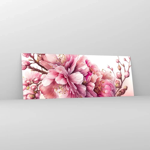 Glass picture - Land of Cherry Blossoms - 140x50 cm