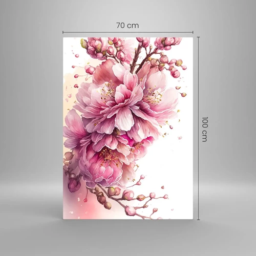 Glass picture - Land of Cherry Blossoms - 70x100 cm