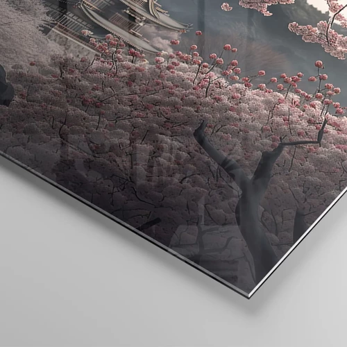 Glass picture - Land of Cherry Blossoms - 70x50 cm