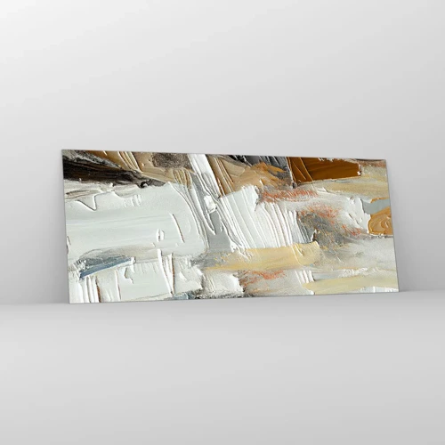 Glass picture - Layers of Colour - 100x40 cm