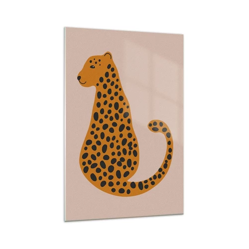 Glass picture - Leopard Print Is Fashionable - 70x100 cm
