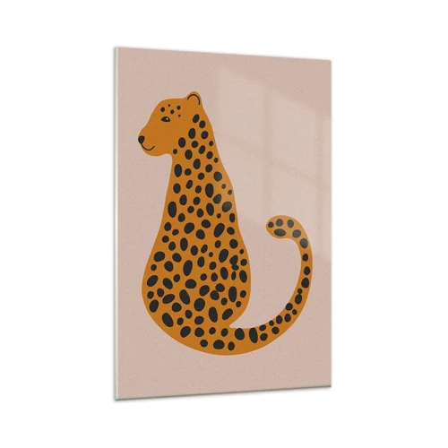 Glass picture - Leopard Print Is Fashionable - 80x120 cm