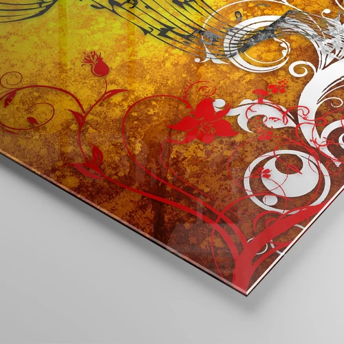 Glass picture - Let the Music Flow - 120x50 cm