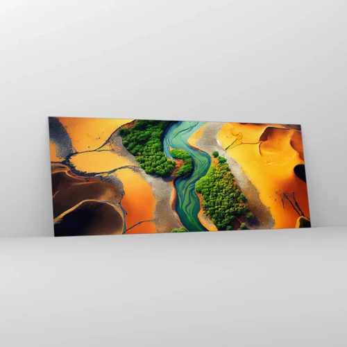 Glass picture - Life-giving River - 100x40 cm