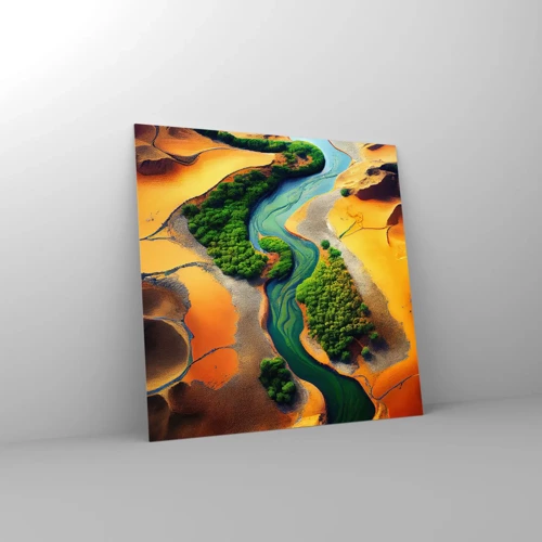 Glass picture - Life-giving River - 60x60 cm