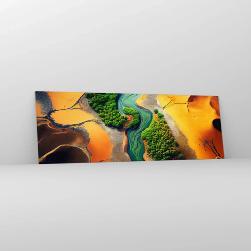 Glass picture - Life-giving River - 90x30 cm