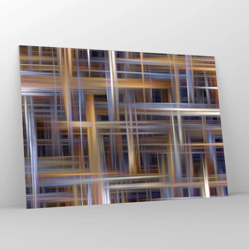 Glass picture - Light Woven - 100x70 cm