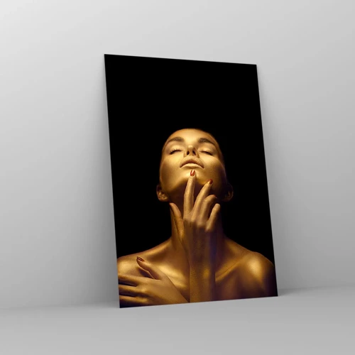 Glass picture - Like Golden Silk - 70x100 cm