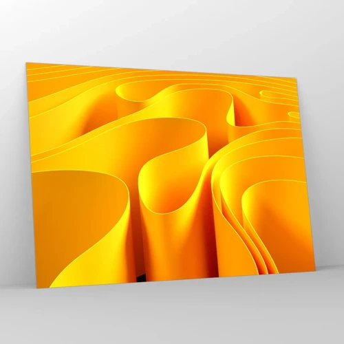Glass picture - Like Waves of the Sun - 100x70 cm