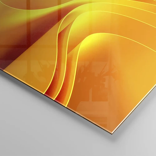 Glass picture - Like Waves of the Sun - 140x50 cm
