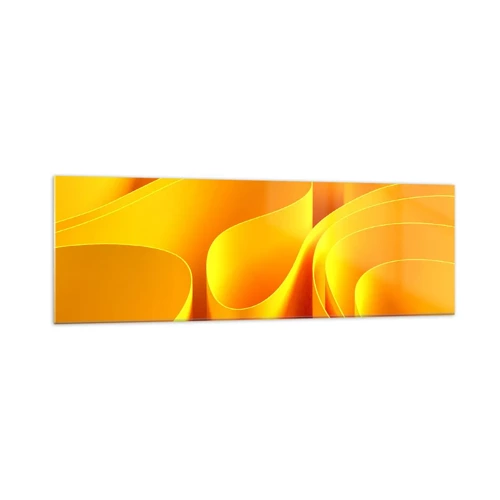 Glass picture - Like Waves of the Sun - 160x50 cm