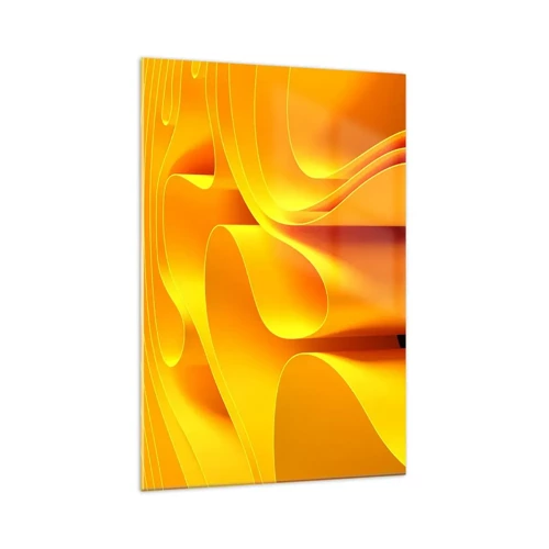 Glass picture - Like Waves of the Sun - 70x100 cm