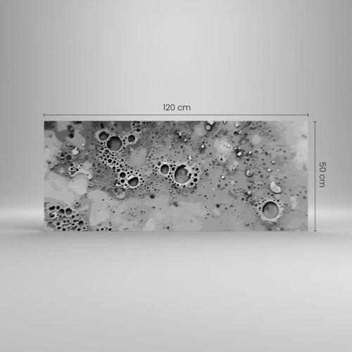 Glass picture - Like a Moon Landscape - 120x50 cm