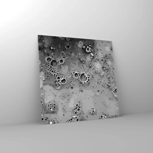 Glass picture - Like a Moon Landscape - 30x30 cm