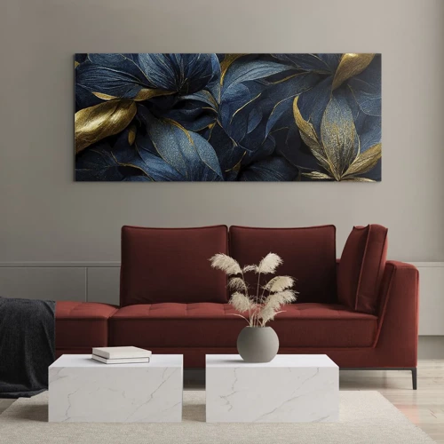 Glass picture - Lined with Gold - 100x40 cm