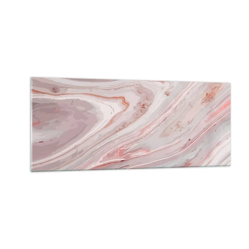 Glass picture - Liquid Pink - 100x40 cm