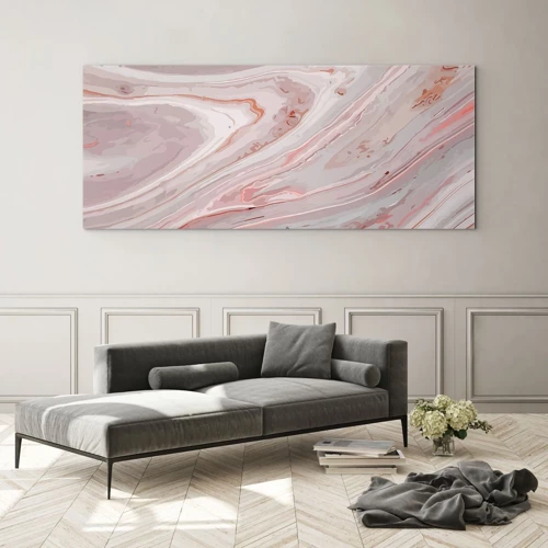 Glass picture - Liquid Pink - 100x40 cm