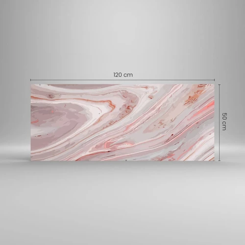 Glass picture - Liquid Pink - 120x50 cm