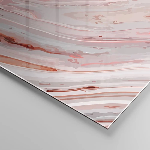 Glass picture - Liquid Pink - 120x50 cm