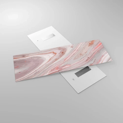 Glass picture - Liquid Pink - 140x50 cm