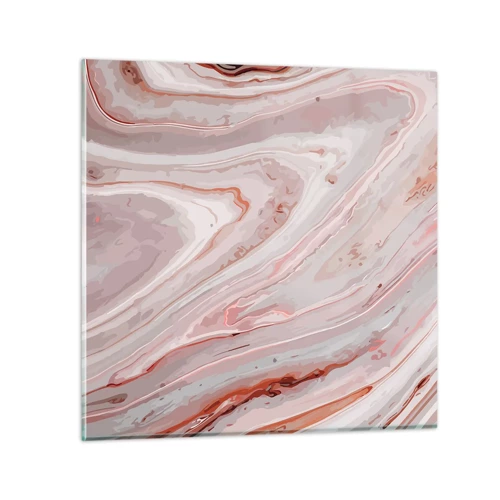 Glass picture - Liquid Pink - 50x50 cm