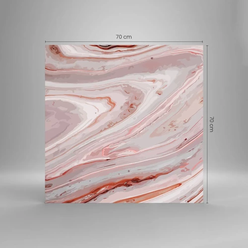 Glass picture - Liquid Pink - 70x70 cm