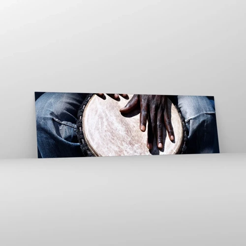 Glass picture - Live at Your Own Rhythm - 160x50 cm