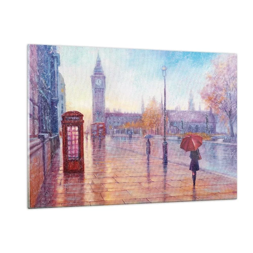 Glass picture - London Autumn Day - 120x80 cm