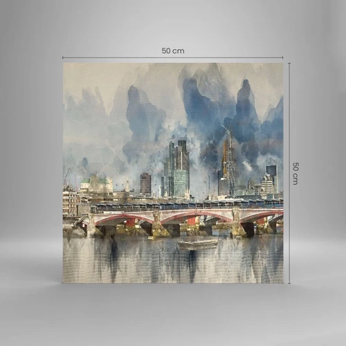 Glass picture - London in Its Beauty - 50x50 cm