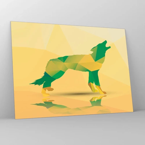 Glass picture - Lone Wolf - 70x50 cm